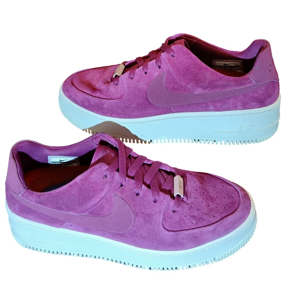 Nike Pink/Purple Suede Athletic Sneakers - Picture 6 of 10